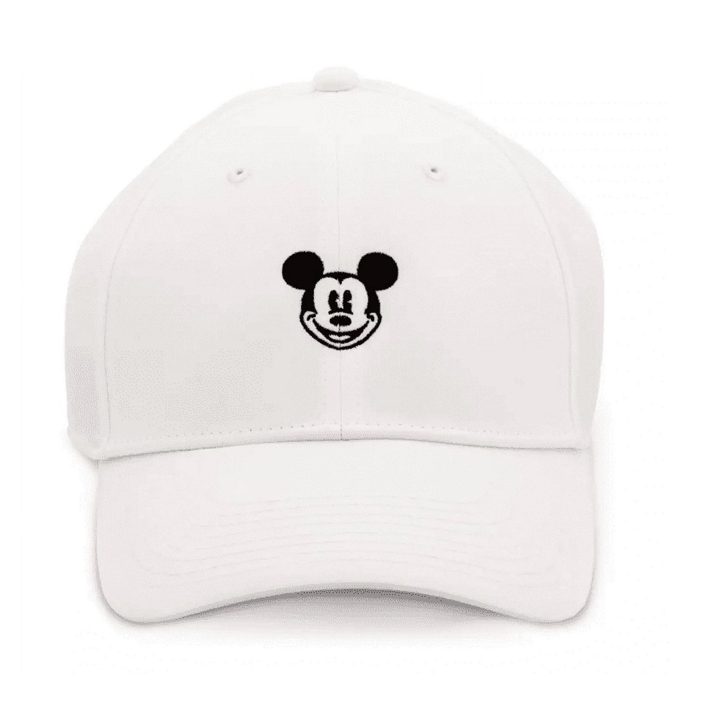 Nike White Legacy91 Dri-Fit Disney Black Embroidered Mickey Mouse Baseball Cap